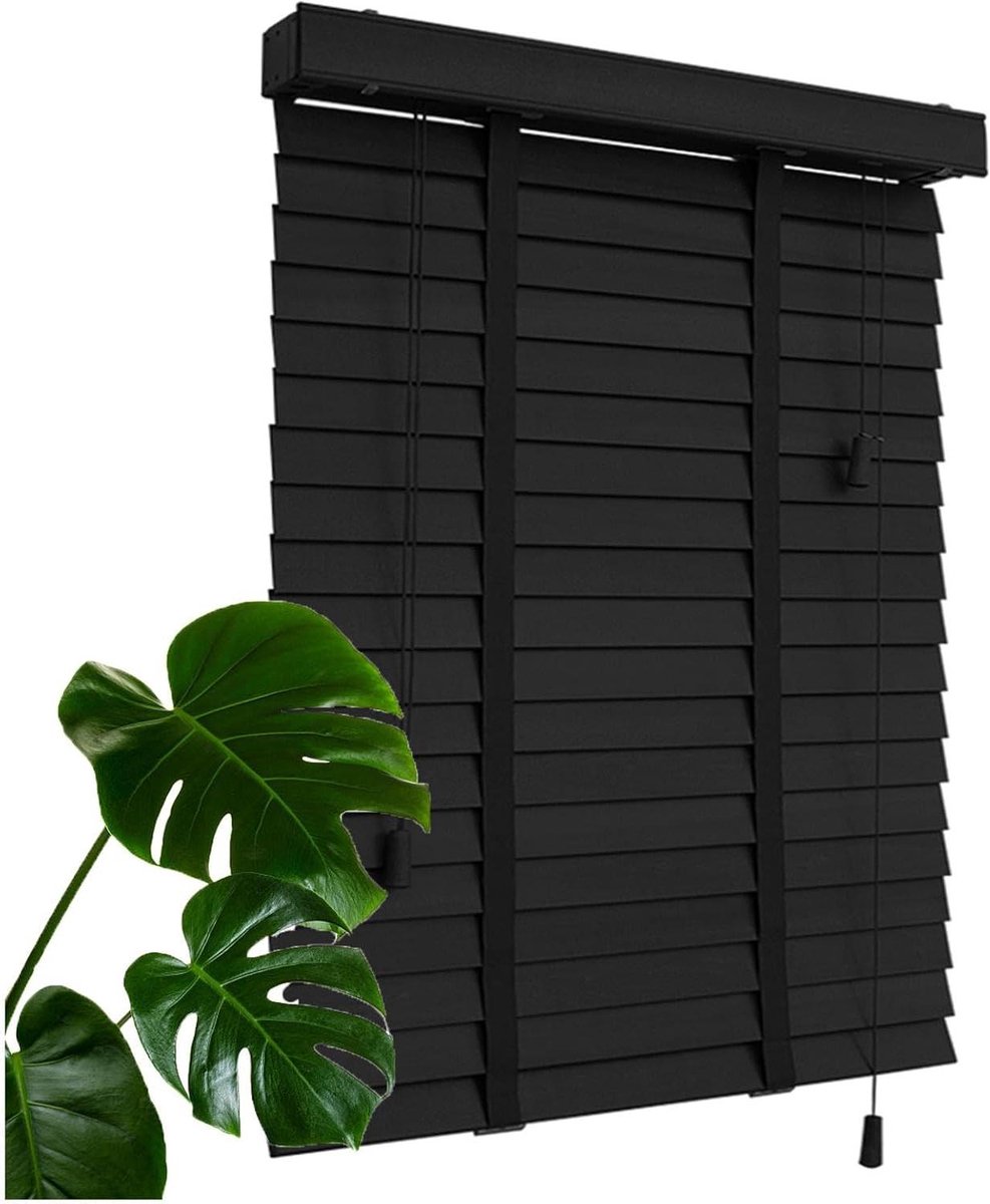 Houten Jaloezieën - Raamdecoratie - Privacy en Lichtcontrole - 100% Natuurlijk Basswood -