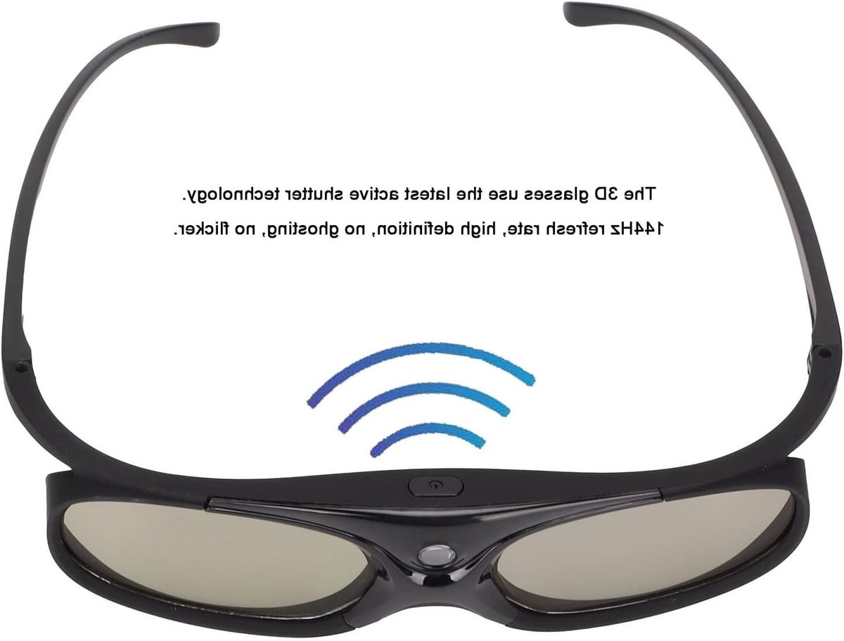 3D Actieve Sluiterglazen voor DLP Projectoren - 144Hz, 2 Stuks, LCD Lens, Perfect voor 3D Beleving