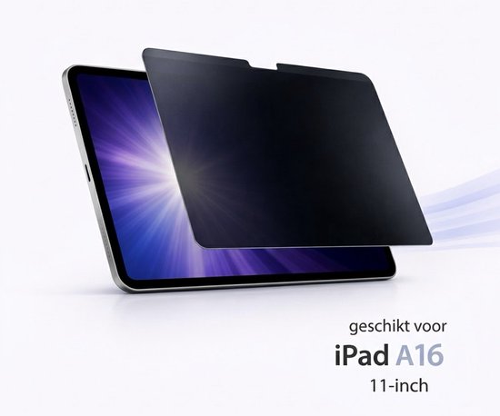 Brosendaal Protecteur d'écran de confidentialité compatible avec l'Apple iPad A16 (2025) 11 pouces – Filtre de confidentialité magnétique