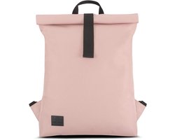 Johnny Urban Emil Rugzak met roltop, sporttas voor dames en heren, van gerecyclede kunststof flessen, waterafstotende rolltop rugzak voor de sportschool, Roze, Taglia unica, Functioneel en sportief