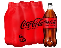 Coca Cola Zero - Petfles 6 x 1,5 liter