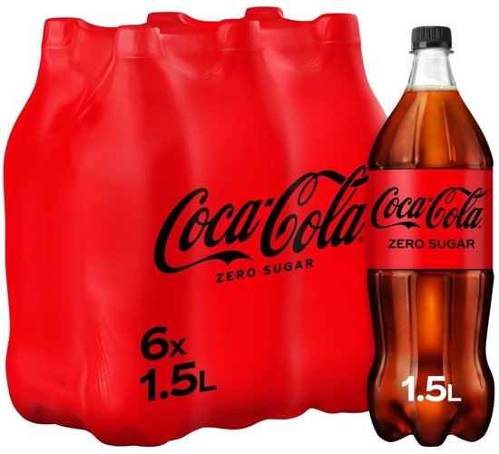 Coca Cola Zero - Petfles 6 x 1,5 liter