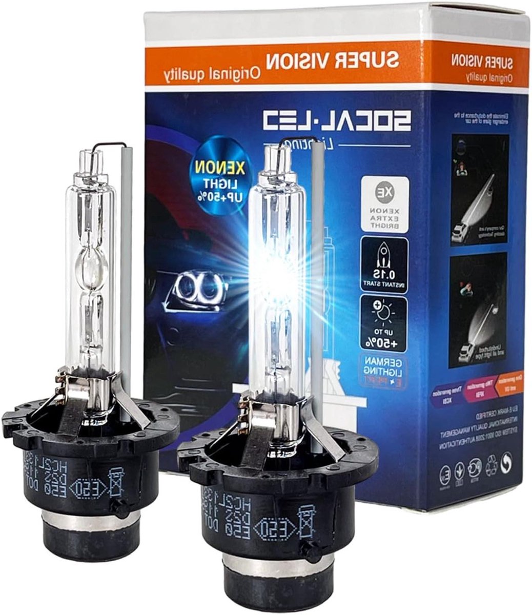 HID Koplamp Lampen - Xenon Lampen - Auto Verlichting - Directe Vervanging - 35 Watt - Kristal Wit