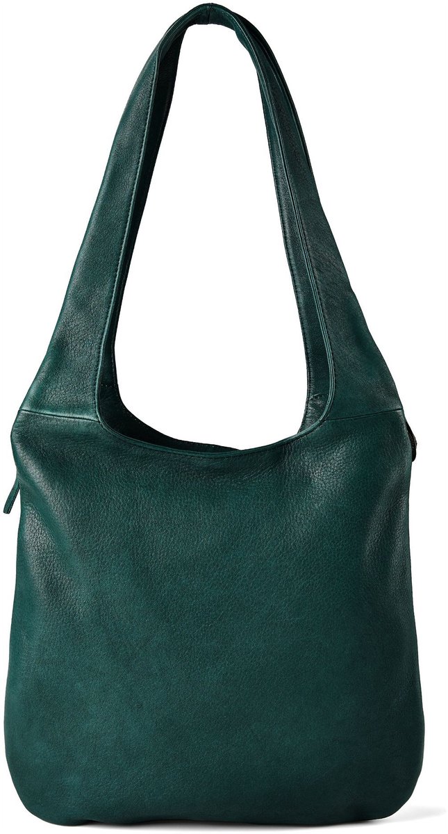 Harold's Cufu Schoudertas Leder 34 cm - Dames - petrol