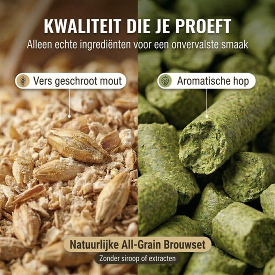 Brew Monkey Basis Blond - Bierbrouwpakket - Zelf Bier Brouwen Bierpakket - Gadgets Mannen - Vaderdagcadeau - Verjaardagscadeau voor Mannen - Origineel bier Cadeau - Verjaardag cadeau