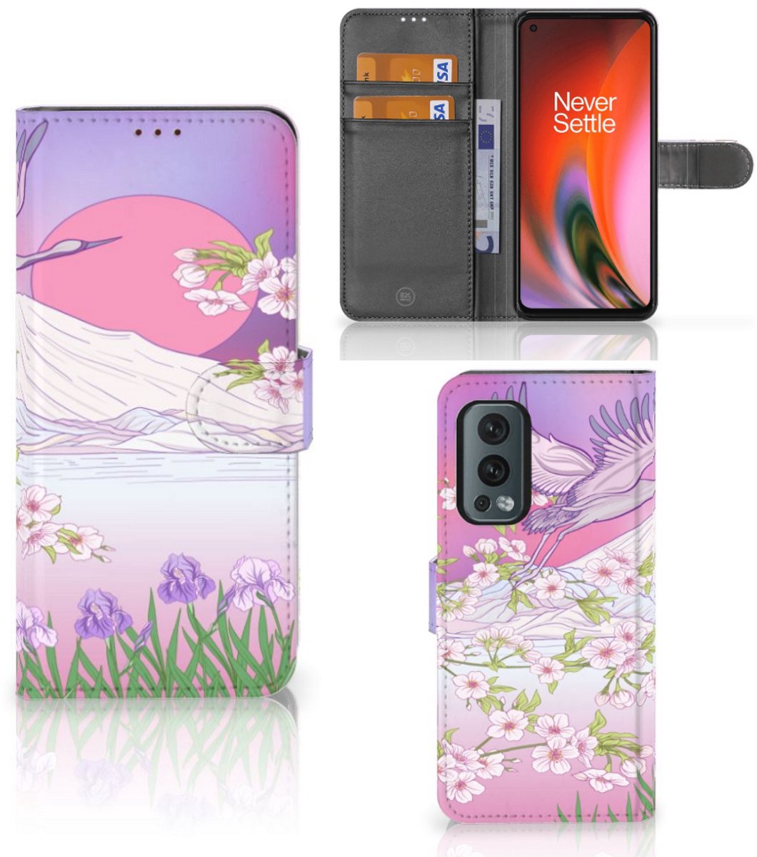 OnePlus Nord 2 5G Telefoonhoesje met Pasjes Bird Flying
