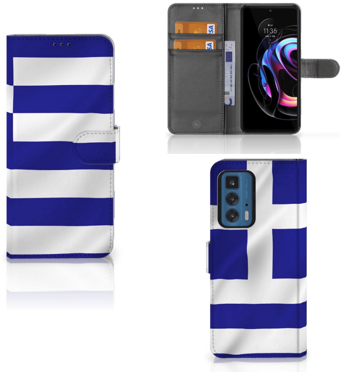 Motorola Edge 20 Pro Bookstyle Case Griekenland