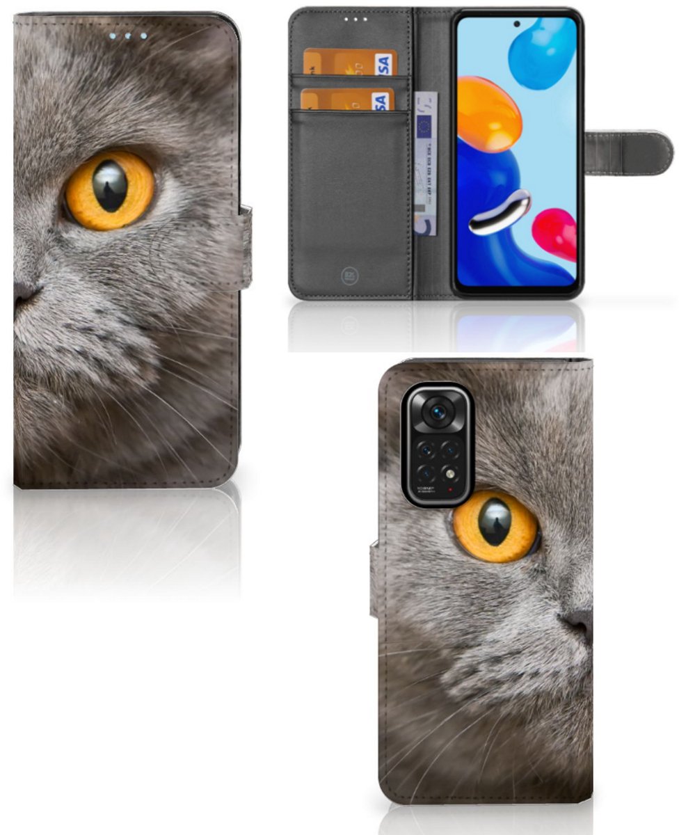 Telefoonhoesje met Pasjes Xiaomi Redmi Note 11/11S Britse Korthaar