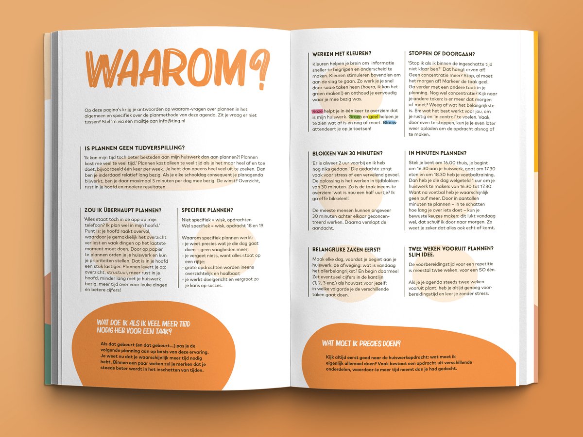 TING schoolagenda 2026-2027 – Slimme planagenda voor middelbare scholieren - Huiswerkplanner — cadeau in Kalenders & Planners - foto 7