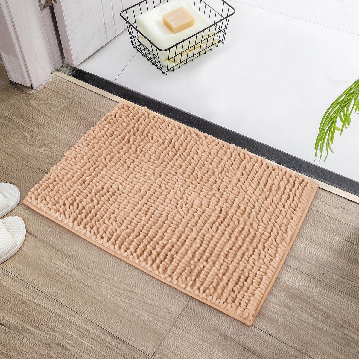 Cosensi - Chenille Badmat - Antislip - Extra Zacht - 40 x 60 cm - Superabsorberend - Geschikt voor Badkamer - Waterdicht