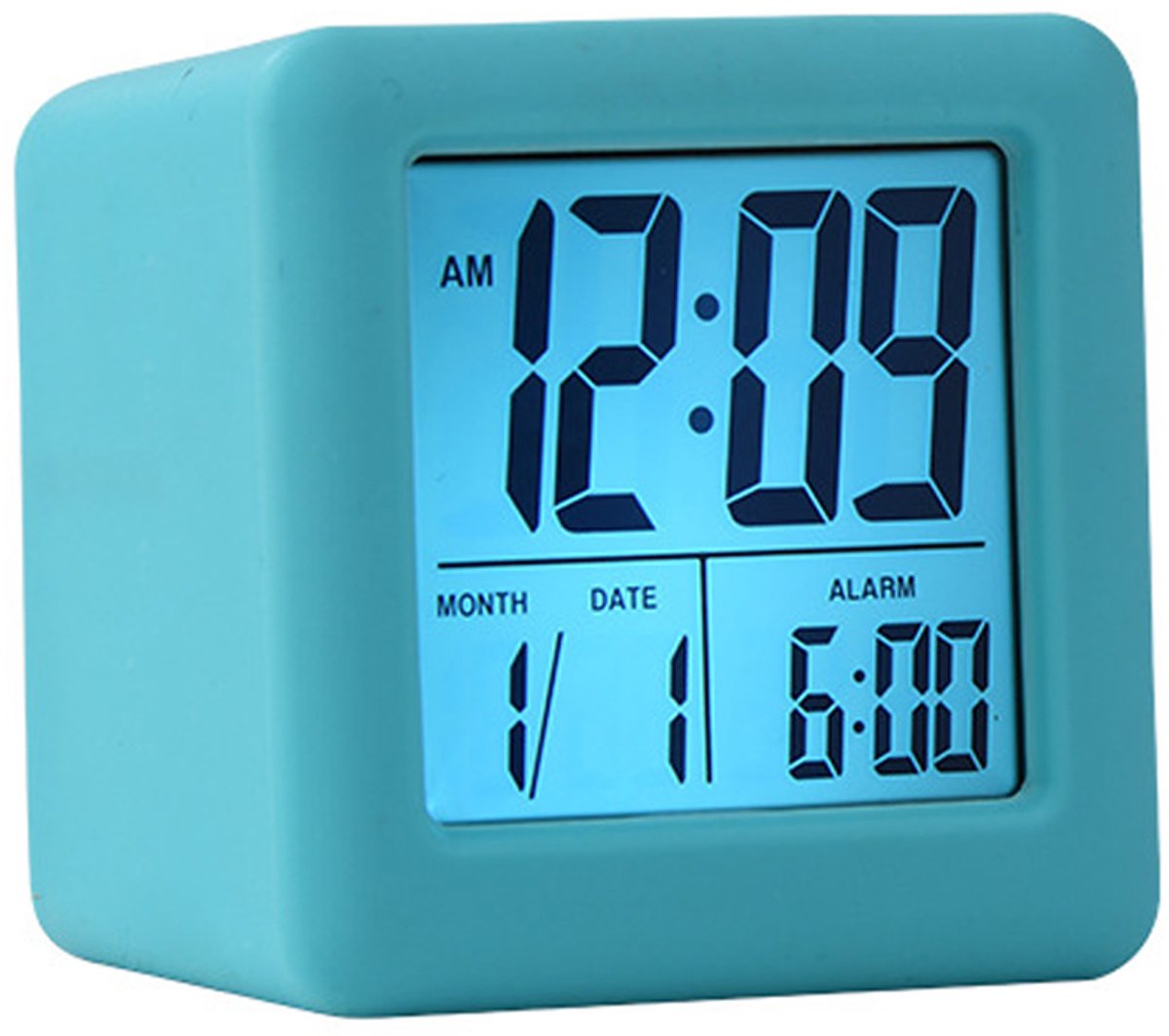 carmdering - Wekker voor Kinderen - Digitale Wekker- Wekker Kind Digitaal - Veranderd van Kleur - Kinderwekker - Alarmklok - blauw - Digitale Wekker - Wekker Kinderen - Clock - Alarm Clock - Klok - Kinder Klok