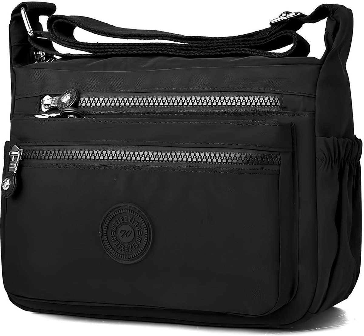 Cosensi - Schoudertas - Waterproof - Modern design - Ferrous kleur - Veel vakken - Ideaal voor shoppen en reizen - Medium formaat