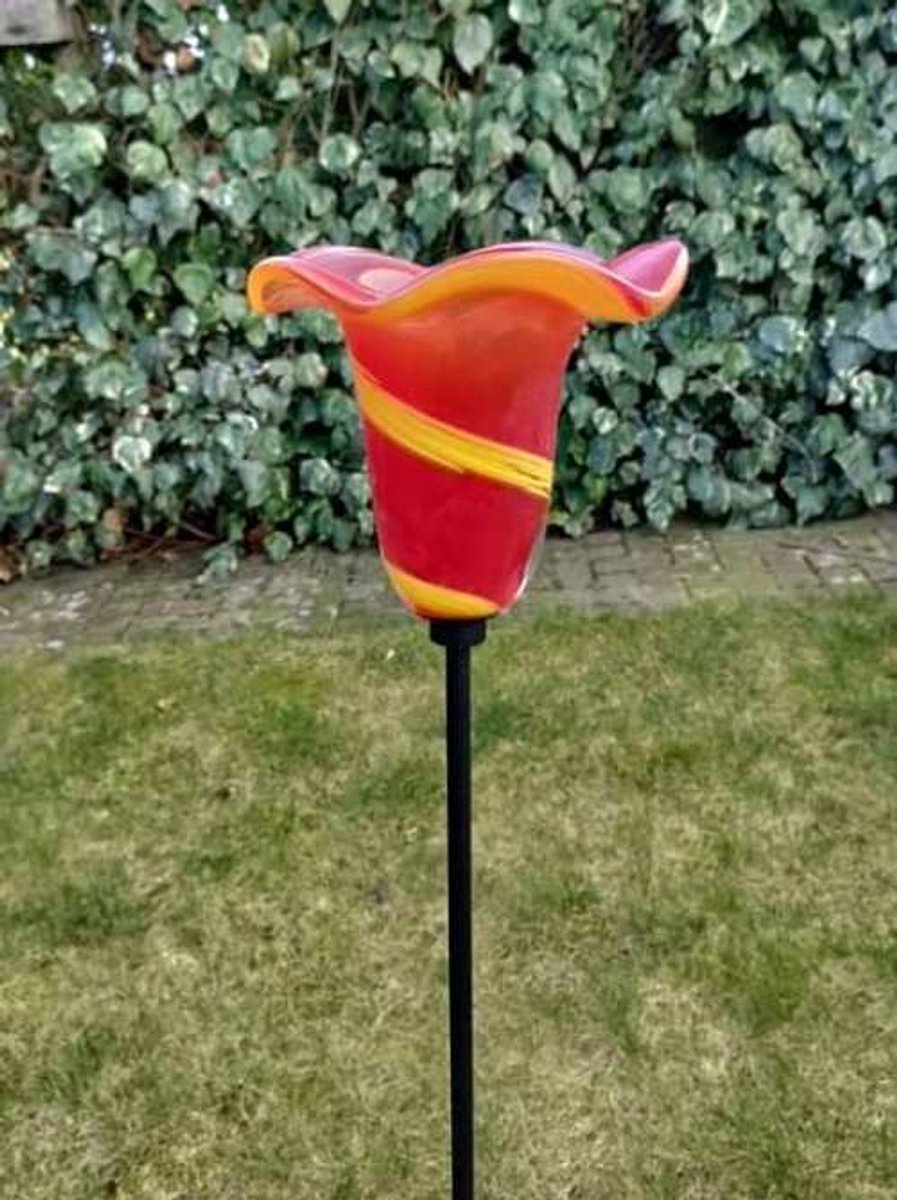 Tuinprikker Aronskelk – Roze Glas – 114 cm