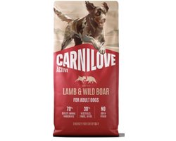 Carnilove Active Dog Dry Made with Lamb & Wild Boar for Adult All Breeds 12 kg