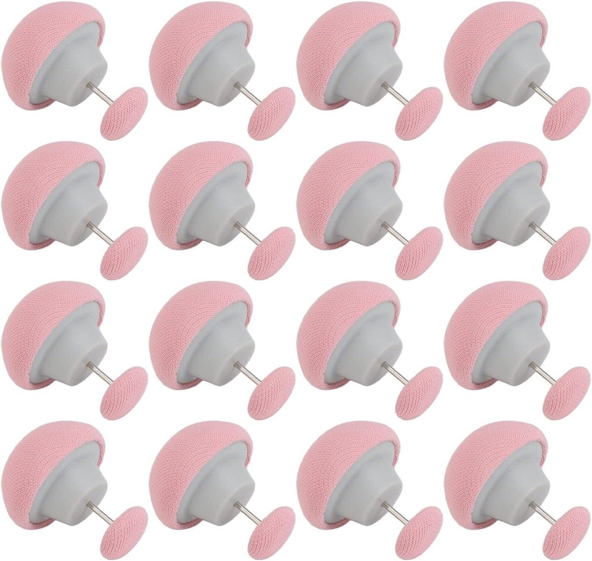 Lakenhouderclips 16 stuks - Dekbed clips - Dekbed Vastzetten - Paddestoelvorm - 16 stuks - Roze