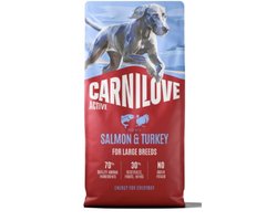 Carnilove Active Dog Dry Made with Salmon & Turkey for Adult Large Breeds 12 kg