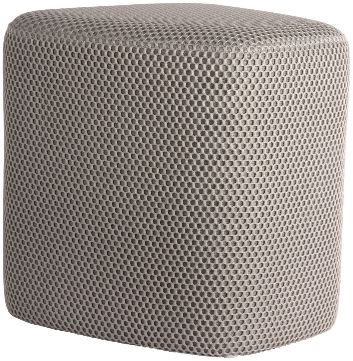 Poef Retro Mesh - Muisgrijs - 36x36x36cm - Modern