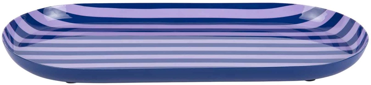 Present Time Dienblad Animado Oval Large - Kobaltblauw - 38x18x2.5cm - Modern