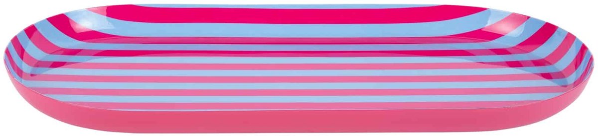 Present Time Dienblad Animado Oval Large - Lichtroze - 38x18x2.5cm - Modern
