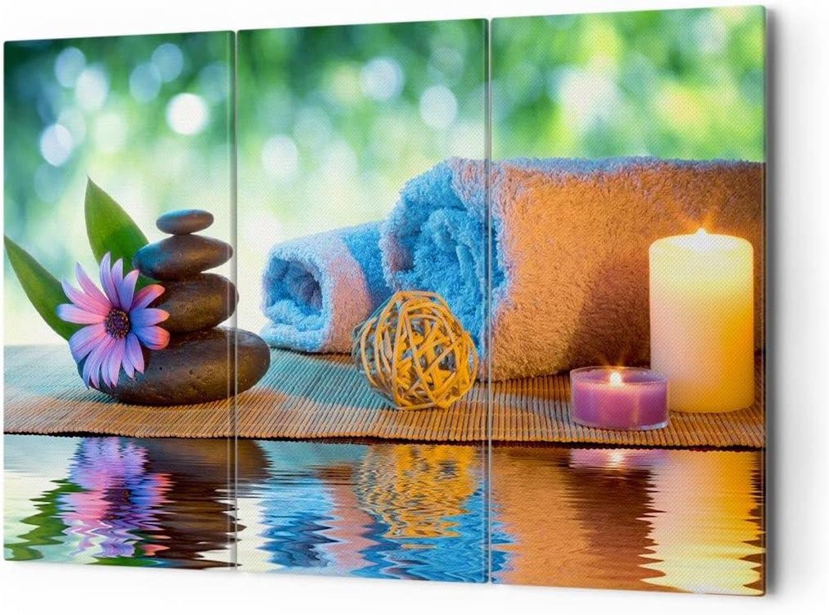 Canvas Schilderij Set - Wanddecoratie Meerdere Delen - Interieur Verfraaien - 3-Delig Ontwerp - 165x110cm - Bruin