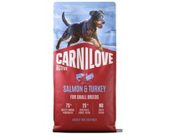 Carnilove Active Dog Dry Made with Salmon & Turkey for Adult Small Breeds 12 kg