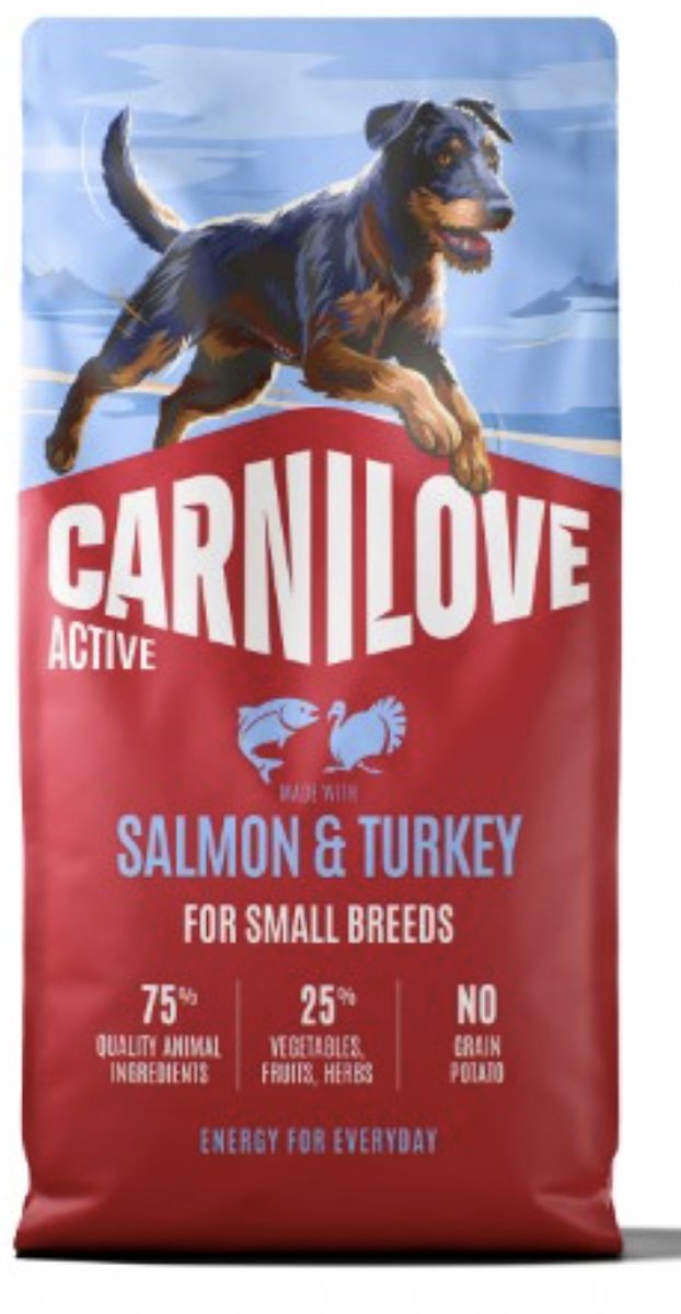 Carnilove Carnilove Active Dog Dry Made with Salmon & Turkey for Adult Small Breeds 12 kg
