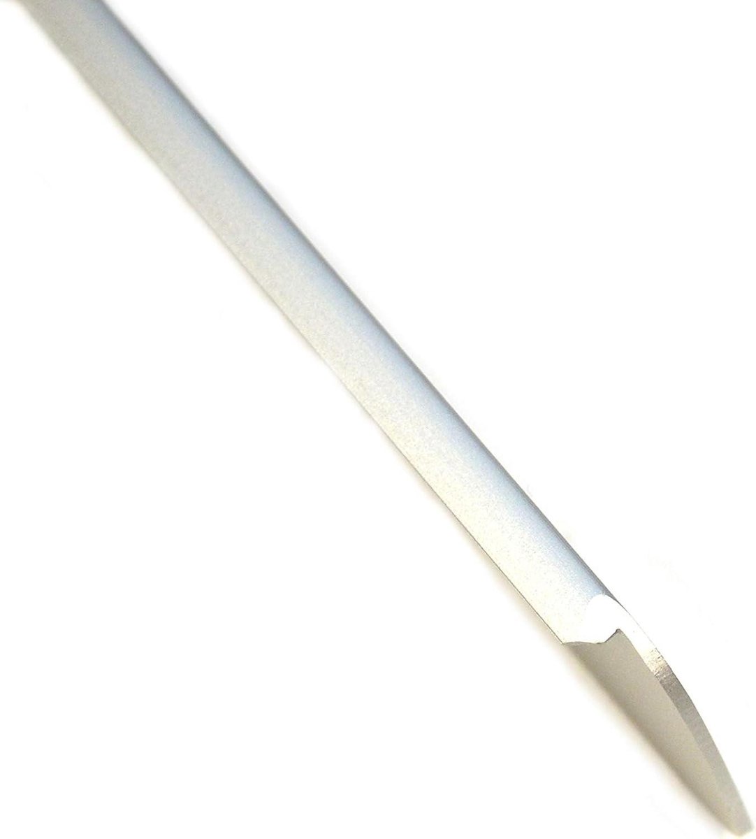 Eindlijst Hoekstrip Keuken - Zijkant Werkblad Strip - Werkblad Afdekken - Aluminium met Schroefgaten - 38 mm Hoog 60 cm