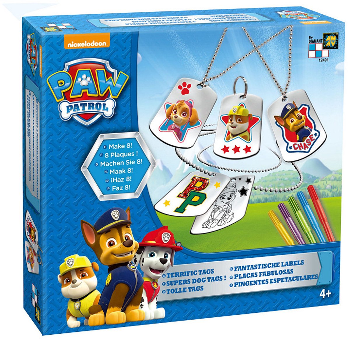 PAW Patrol Dog Tags - Ontwerp je eigen Labels - Fantastische Unieke Creaties - Met je favoriete PAW Patrol Karakters