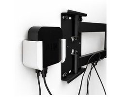 Apple TV muurbeugel 4K (1e & 2e generatie) en Apple TV HD – Onzichtbare wall mount houder – Strak design – Ruimtebesparende oplossing – Eenvoudige montage – Kabelmanagement – Wit