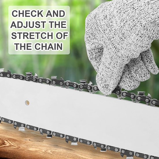 Kettingzaag Kettingen - Zaagkettingen 2 Pack - Bomen Zagen - Hoge Temperatuur Bestendig - 14 Inch 52 Schakels - Staal — afbeelding 3