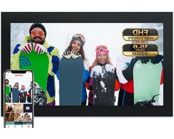 15.6 inch Frameo Digital Photo Frame WiFi HD Touch Screen Digital Photo Frame Built-in 32GB Storage, Auto Rotate, Wall Mounted, Digital Frame Easily Share Photos and Videos via the