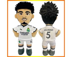 Jude Bellingham 5 - Real Madrid Voetbal Pluche Knuffel Pop 28 cm - Football Soccer Plush Toy - Speelgoed Knuffels voor Kinderen Jongens Meisjes - Real Madrid Voetballer Merchandise