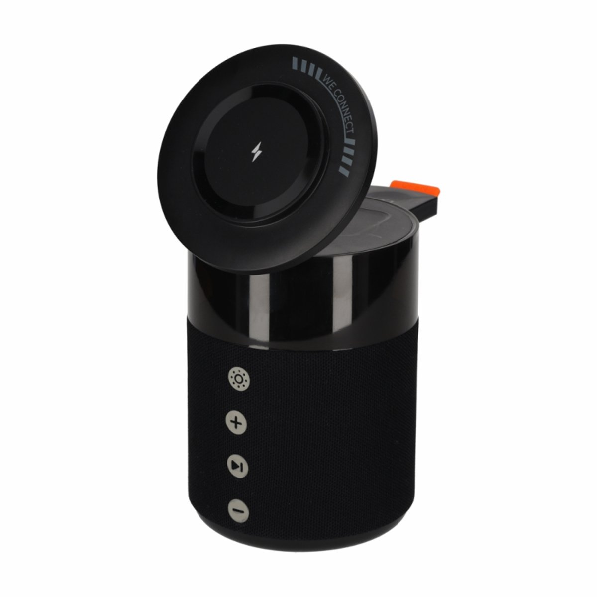 BRAINZ 5-in-1 Draadloze Oplader en Bluetooth Speaker Zwart