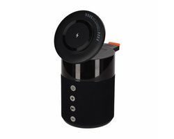 BRAINZ 5-in-1 Charging Speaker - Draadloze Oplader - Bluetooth Speaker - Sfeerverlichting - Zwart