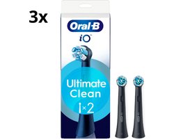 Oral-B iO Ultimate Clean Opzetborstels - Zwart - 3 x 2 stuks
