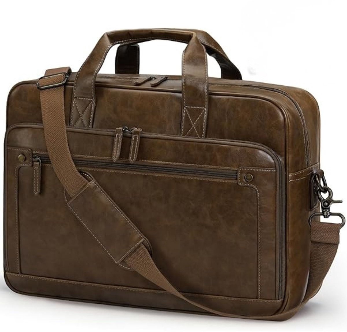 Leren Laptoptas - Laptoptas - Leren Tas - Luxe Leren Laptoptas - Werktas - Schoudertas - Business Tas - Leren Business Tas - 15,6 inch - Bruin - van Imperatoris