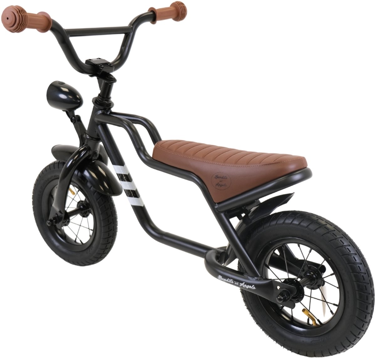 Bandits & Angels Loopfiets Fatbike Zwart vanaf 2 Jaar voor Jongens en Meisjes thumbnail 5