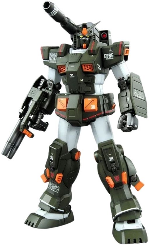 Gundam FA-78-1 Full Armor MG 1/100 Model kit | Mecha titan mobile suit | Gunpla samurai robot bouwpakketten voor volwassenen | Speelgoed modelbouw zonder verf lijm of gereedschap | Japanse kunstof puzzel | Manga anime action figure box set met stand