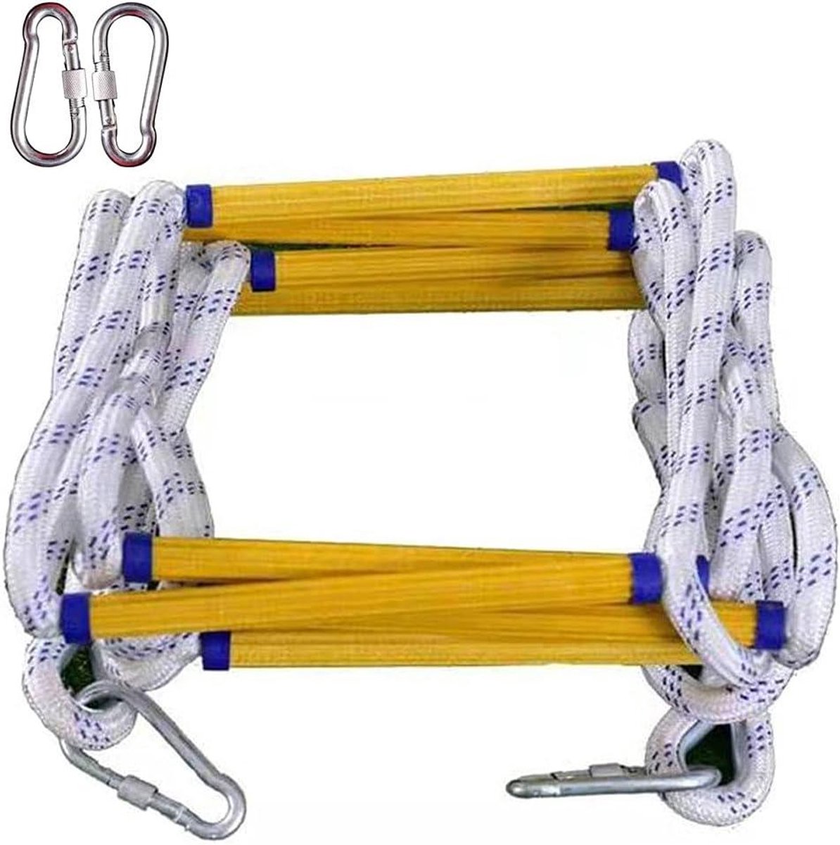 Touwladder - Vluchtladder Zacht - Noodsituaties Thuis - Vlamvertragend Materiaal - 10 Meter - Niet Gespecificeerd