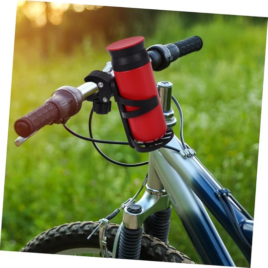 Waterfles Houder - Bidonhouder Fiets - Onderweg Drinken - Snelle Montage - 14.5 cm - Zwart — afbeelding 3