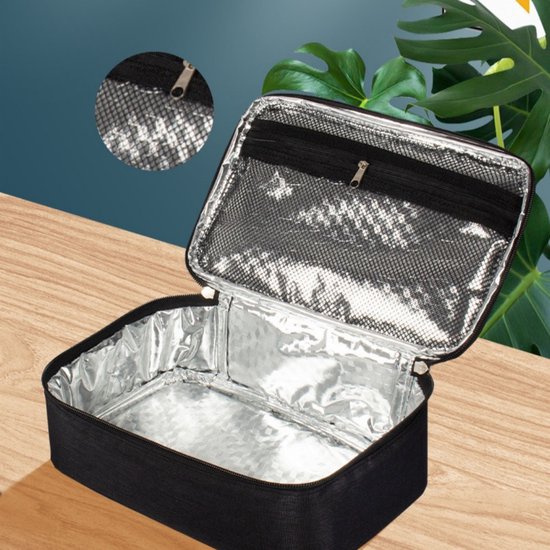 Unisex kleine koeltas - Koelbox voor etenswaren - Thermische voedseltas - Ruime lunchtas - Houdt warm en koud - Opvouwbare minikoeler - Compact en draagbaar - Ideaal voor kantoor, picknicks en meer - 25 x 16 x 8 cm van unisex — afbeelding 5
