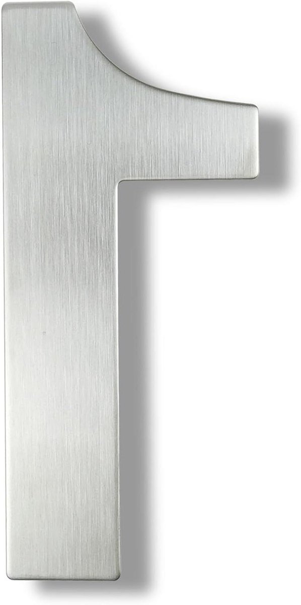 Huisnummer Metaal - Deurnummer Plaats - Huis Verfraaien - Roestvrij Staal 304 - 15 cm - Zilverkleurig