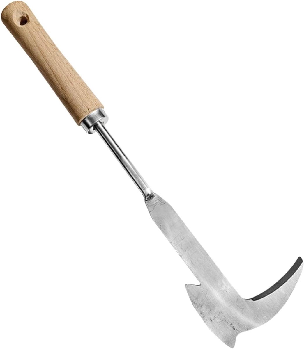 Onkruidwieder Tuin - Wieden & Bestraten - Verwijderen Mos Wortels - Ergonomisch Houten Handvat - 30 cm - Niet gespecificeerd