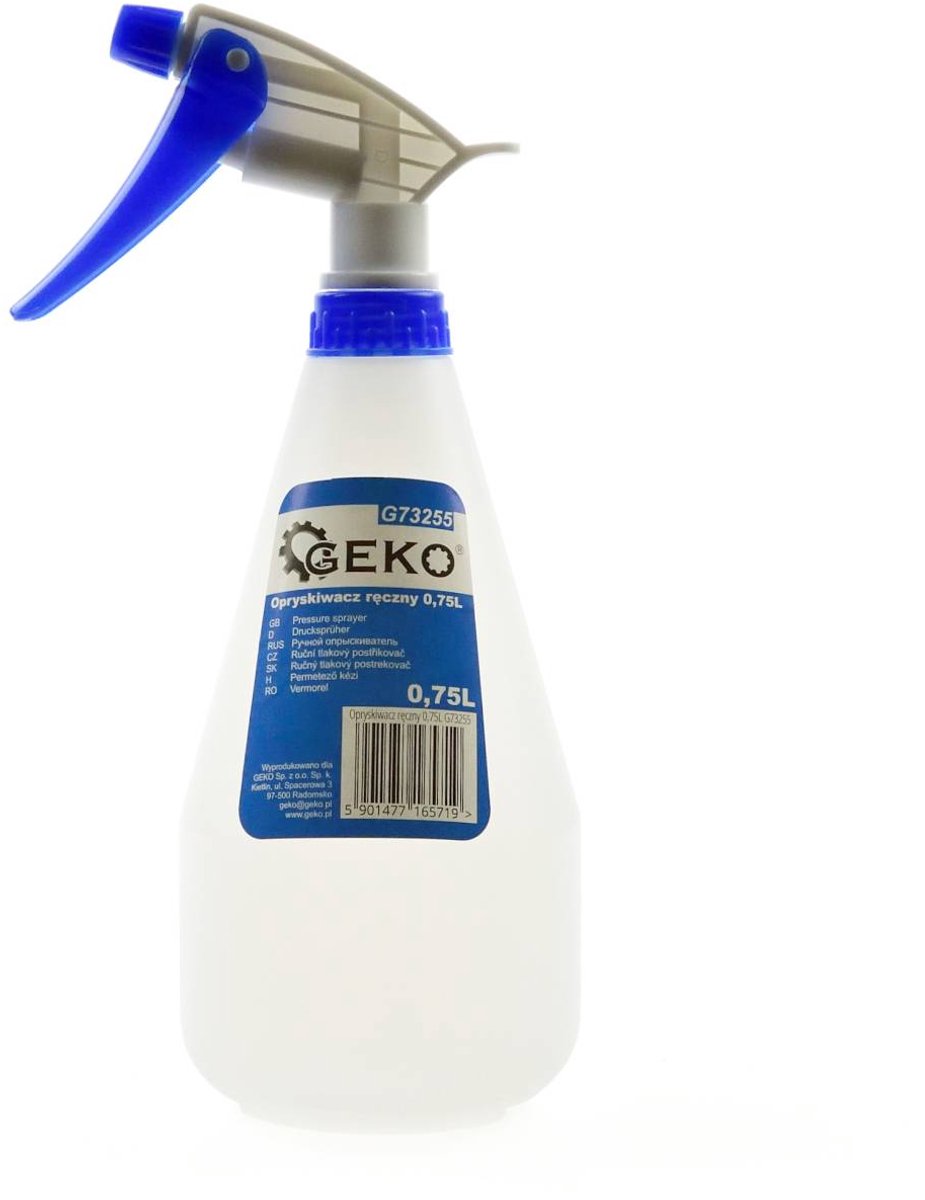 Garronda handspuit 0,75L wit - drukspuit - sprayfles - plantenspuit - pompverstuiver - tuinsproeier GD-0240