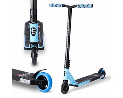 Suotu Stuntstep - Step - Kinderstep - Silent axle - Speelgoed Jongens/Meisjes - Aluminium - Blauw/Zwart