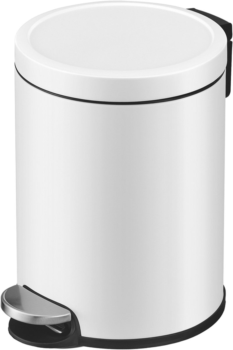 Cosmetica-prullenbak - 6 liter - Staal - Soft-close deksel - Pedaalachtergrond