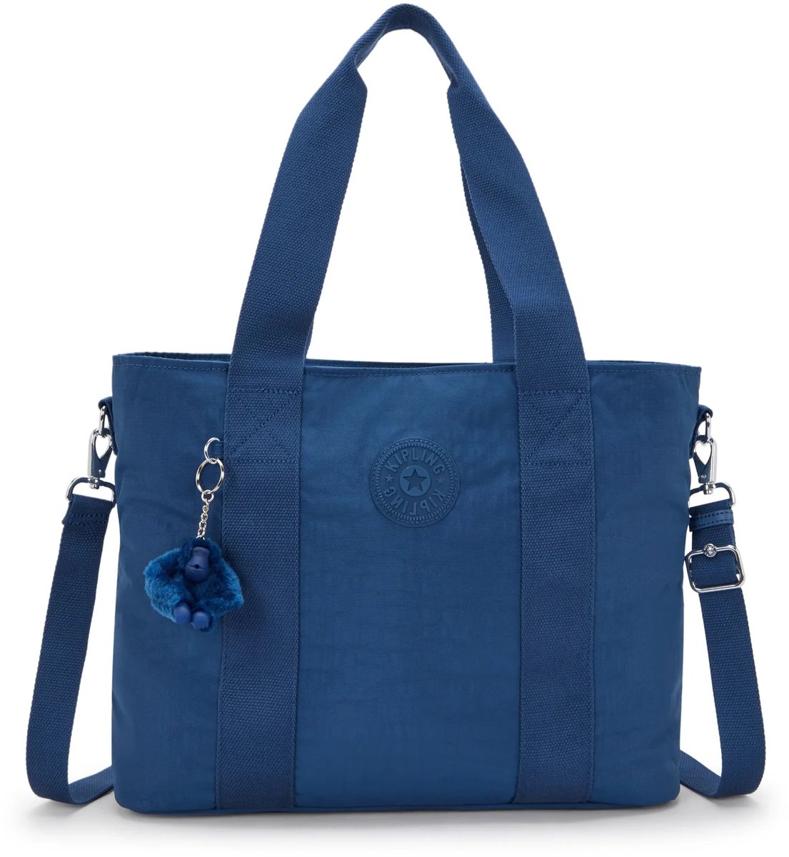 Kipling Minta L 20l Stoffentas Blauw