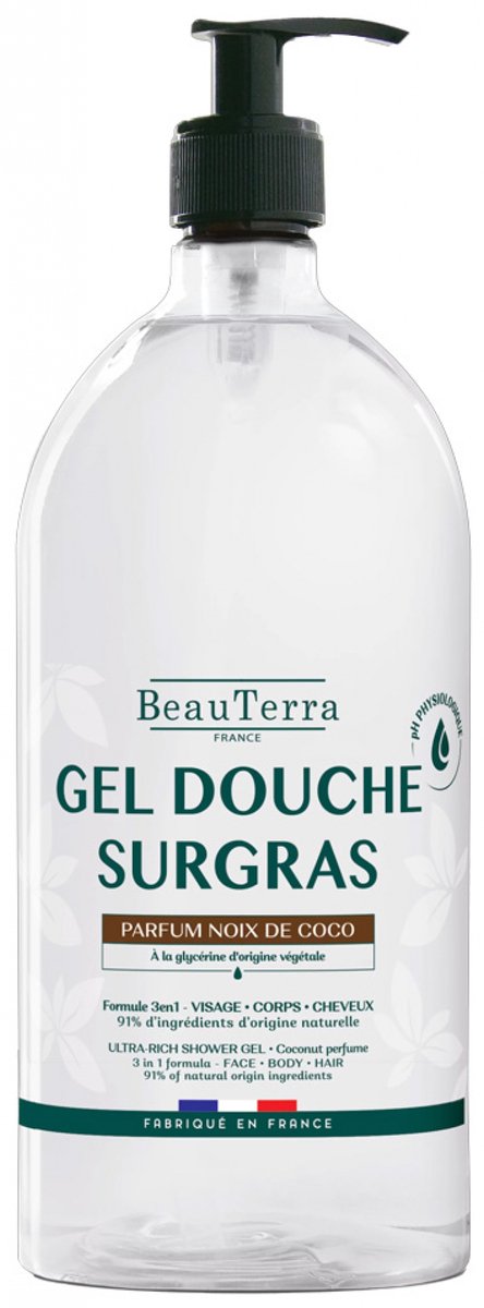BeauTerra Kokosnoot Surgras Douchegel 1 L