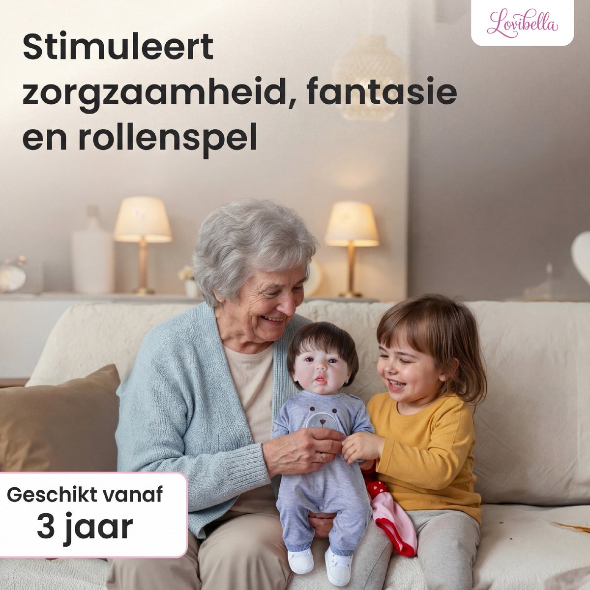 Lovibella® Milo Levensechte Babypoppen - 1,1 Kilo - 45 CM - Reborn Baby Pop - Met Accessoires - Reborn Baby - Reborn Baby Doll - Dementie Pop - Reborn Poppen Jonge — afbeelding 4