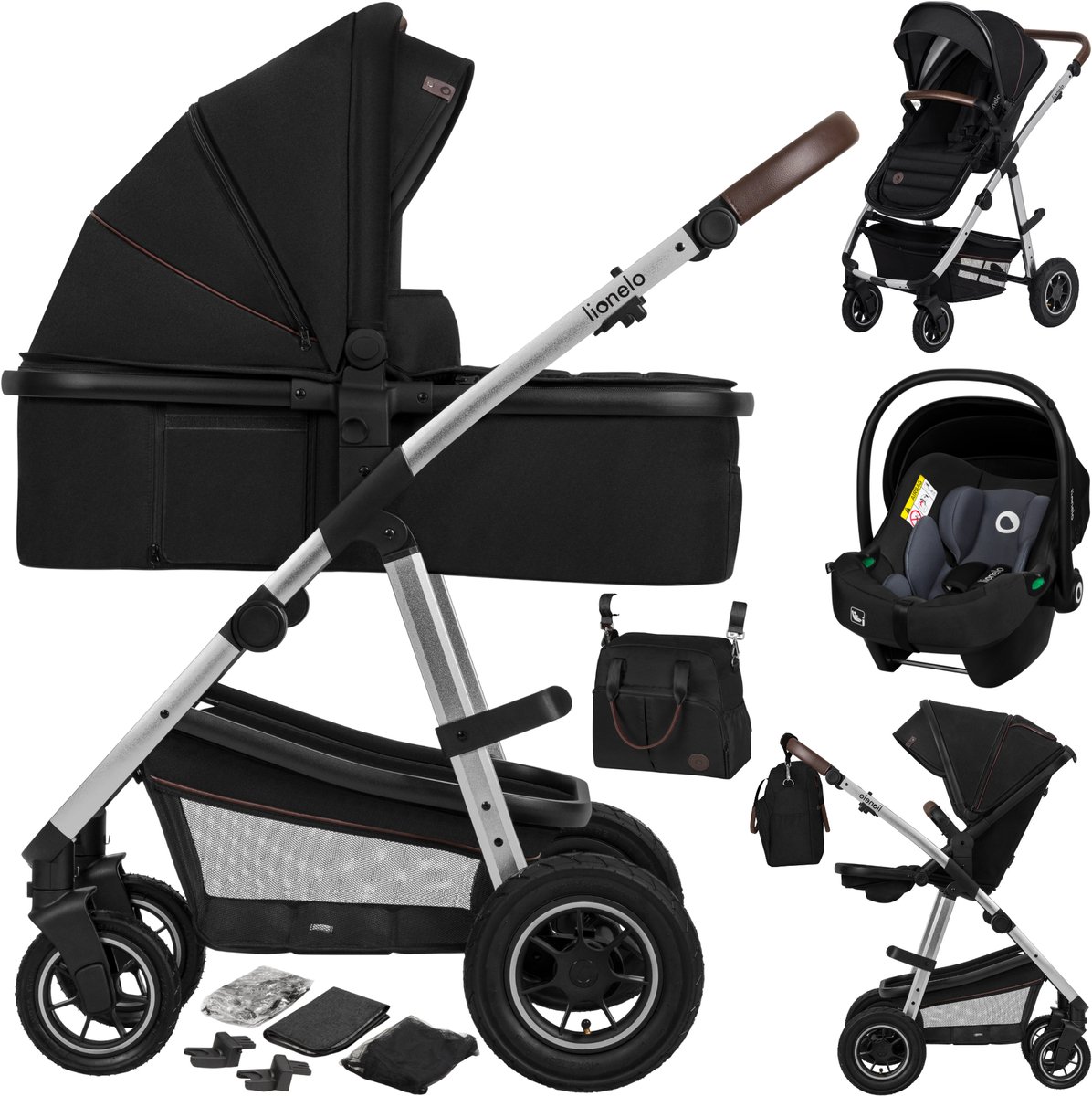 Lionelo Amber 3 in 1 Kinderwagen met